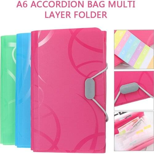 1pc A6 Expanding File Folder Document Organiser Storage Office Holder Case For School Office Business Supplies
