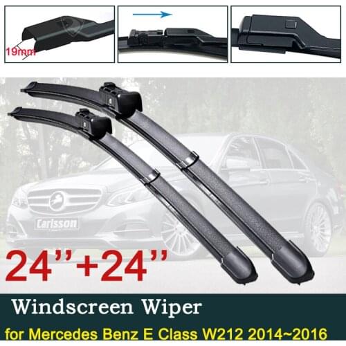 For Mercedes Benz E Class W212 2014~2016 2015 E250 E300 E350 E400 E550 E63 Car Wiper Blade Windshield Wipers Car Accessories