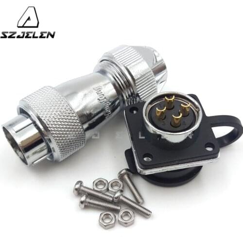 SZJELEN WS20 series 4 pin connector, Air power connector 4 pin plug socket, Electrical equipment installed power connectors