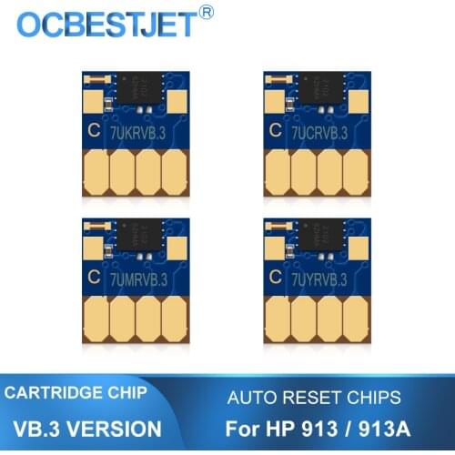 VB.2 Newest 913 ARC Chip For HP 913 913A CISS With Auto Reset Chip For HP PageWide Pro 352dw 377dw 452dn 452dw 477dn 477dw 552dw