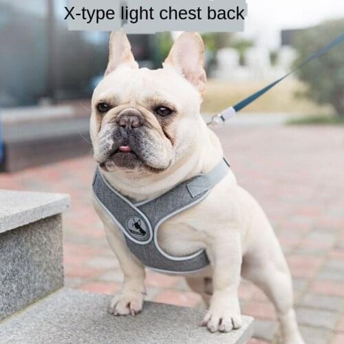 X-shaped chest protection chest strap traction rope pet small dog medium dog anti-breaking dog vest rope