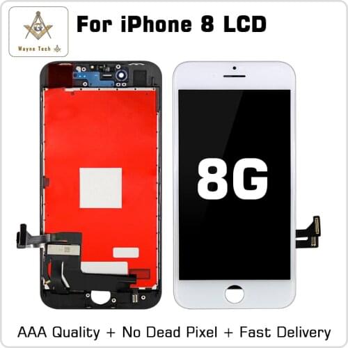 10PCS/LOT Excellent Quality LCD No Dead Pixel For iPhone 8 8G Display Touch Digitizer Assembly Good 3D Free Shipping DHL
