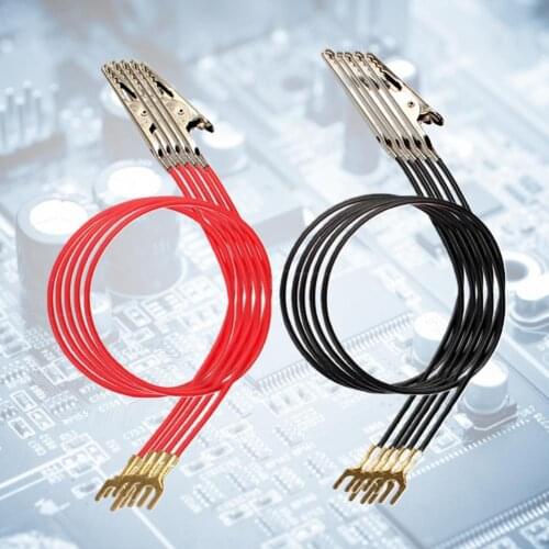 10Pcs Battery Bulb Holder Connecter U Shaped End Science Supply Electrical Testing Experiment Crocodile Clips Wire Connecter Toy