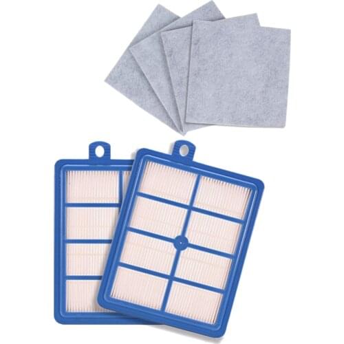 AD-Washable 2PCS dust Hepa Filter H12 H13+4PCS Motor cotton filter for Electrolux AEG Vacuum Cleaner replacement parts