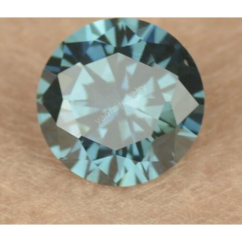 Alexandrite Accessories 3mm-10mmm Cubic Zirconia Round Shape Brilliant Cut Blue Green Color Change Synthetic Gems Zircon Stone