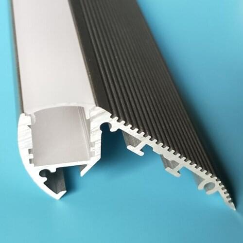 Free Shipping cost Shenzhen Led Aluminum Stair Profile for Led Strip/Led Step Light Cinema 2m/pcs 70m/lot