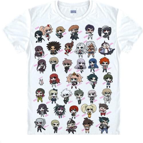 Danganronpa T-Shirt monokuma Shirt colorful T shirts Anime Accessories awesome shirt Print Womens T-Shirts Cosplay Anime cute A