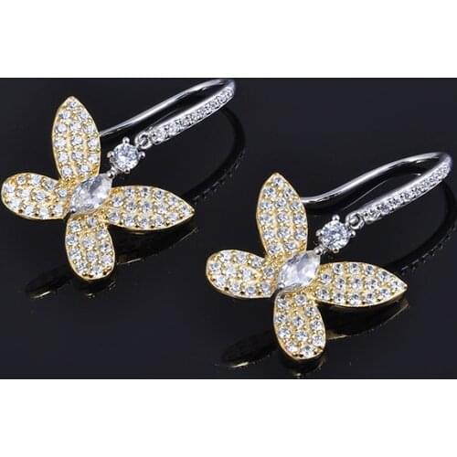 Designer Fashion 925 Sterling Silver Jewelry 3A Cubic Zirconia Party Earring