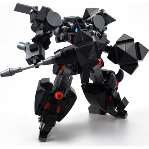 353Pcs Original Design Mech Warrior Building Blocks Toys For Children Armor Robots Anime Figure Model 14cm Action Figure Dolls