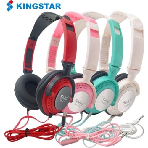 KINGSTAR Gaming Headset 3.5mm Foldable Wired Headphones With Microphone Gamer Earphones Bass Stereo Music Headset For PC Phones