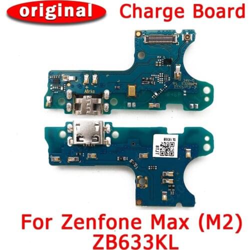 Original Charging Port for ASUS ZenFone Max M2 ZB633KL USB Charge Board PCB Dock Connector Flex Cable Replacement Spare Parts