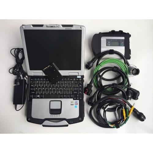 OS2.3 CDS2.11 Chip MB STAR C4 SD Connect Compact 4 Diagnostic Tool for Mecedes 2020.12 Software SSD in cf30 Laptop 4G CF-30 PC