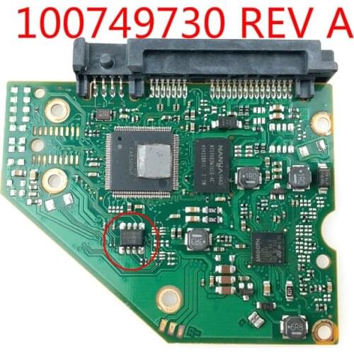 ST Seagate Desktop Hard Drive Circuit Board ST2000DX001 ST3000DM001 St2000dm001 100749730 REV A