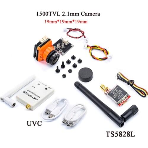 TS5828/TS5828L Micro 5.8G 600mW 40CH FPV Transmitter w/ Digital Display & FPV 1500TVL /1200TVL Camera Receiver UVC for FPV Drone