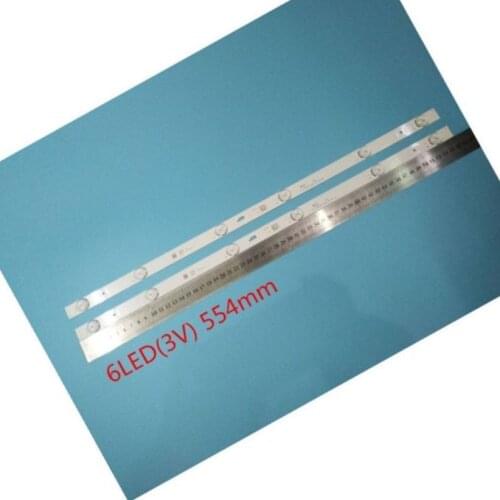 100% New 2pcs/Kit LED strips for TOSHIBA 32 TV 32L1500C LVW320CSDX 4C LB320T GY6 32HR332M06A0 V4 PB08D554173BL051 002H