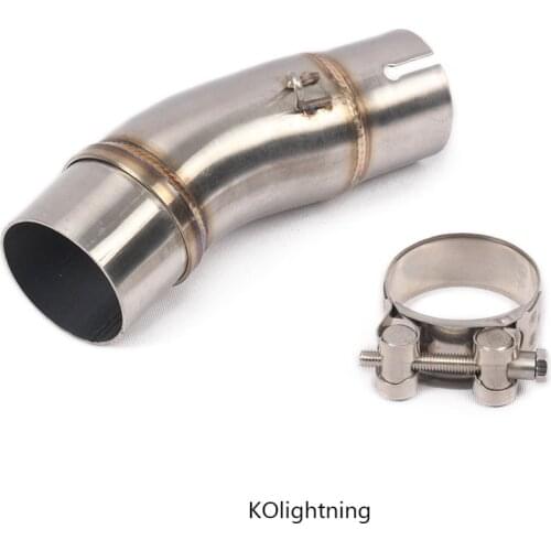 Motorcycle Slip On for ninja400 2017 2018 2019 2020 Stainless steel Middle Connecting Pipe Exhaust System