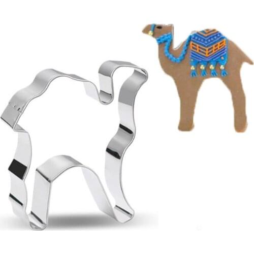 1pcs reposteria galletas Desert Camel Stainless Steel Cookie Cutter Biscuit Mould Fondant Cake Decorating Tools Bake Pastry Shop