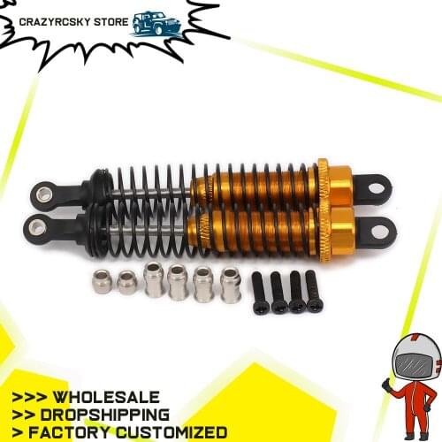 2PCS 86mm Aluminum Shock Absorber Damper for rc car Oil adjustable 1/16 buggy truck hpi Hsp hpi Toy Hop-up Spare parts RCAWD