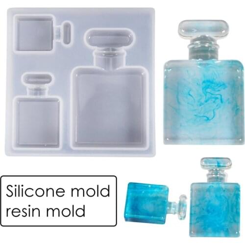 3D Silicone Mold Cosmetic Perfume Bottle Shape Mold Fondant Chocolate Mold Baking Tools DIY Making Decorative Resin Crafts