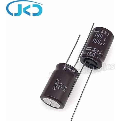 4pcs/Lot 100UF 160V Japan NCC KXJ Series 12.5*20mm Low ESR Long Life 160V100UF Aluminum Electrolytic Capacitor NIPPON CHEMI-CON