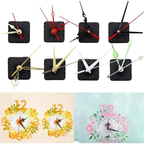8 Styles Hanging Wall Clock Movement for DIY Silicone Epoxy Resin Clock Casting Mold Resin Clock Making Accessories Tools