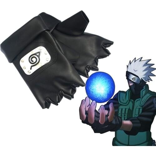 Anime Kakashi Gloves Cosplay Cotton Knitting Wrist Accessories Cosplay Party Fingerless