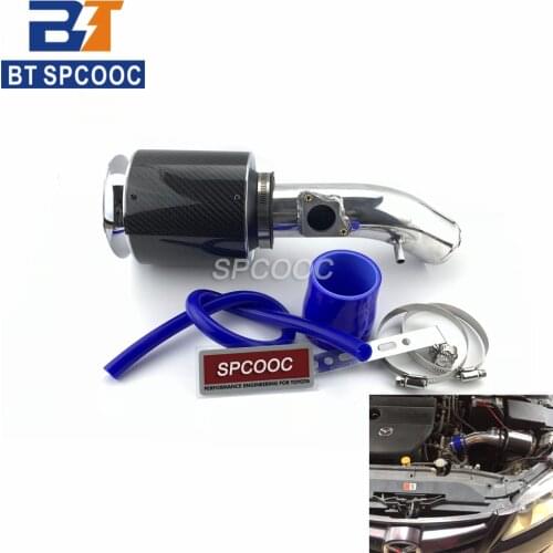 Car Cold Air Intake Pipe Kit With Air Filter For Mazda3 Mazda6 Axela Corolla Etc. High Flow Replacement Aluminum Pipe MC20S04