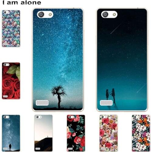 I am alone Phone Case For OPPO A33 A37 A39 A53 Fashion Color Cute Cartoon Printed Paint Mobile