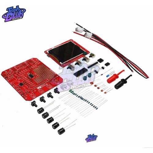 Mini Digital Oscilloscope 2.4" TFT LCD Display DIY Kit SMD Parts Pre-Soldered Electronic Learning Set 1MSa/s