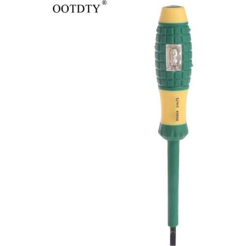 Electrical Tester Pen 220V Slotted Screwdriver Voltage Power Detector Probe 4mm