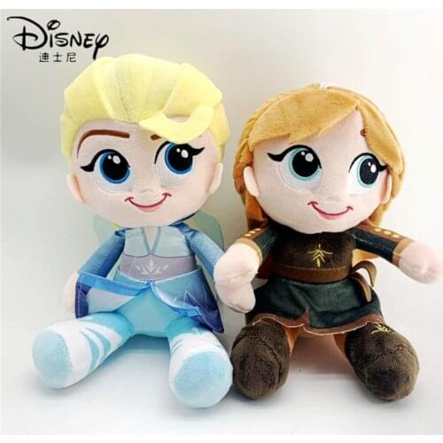 Disney 20cm Frozen 2 Plush Elsa Anna Princess Doll Soft Toys For Birthday Christmas New Year Gift Toys for Children Girls Kids
