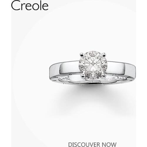 The Solitaire Ring Classic,2019 Brand New 925 Sterling Silver Beauty Fashion Jewelry Cute and Lovely Gift For Women