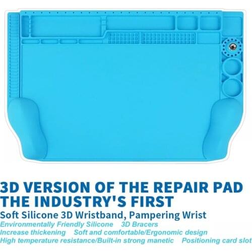 SUNSHINE 3D Insulation repair work mat Pad with high temperature resistant for BGA Soldering Repair Station