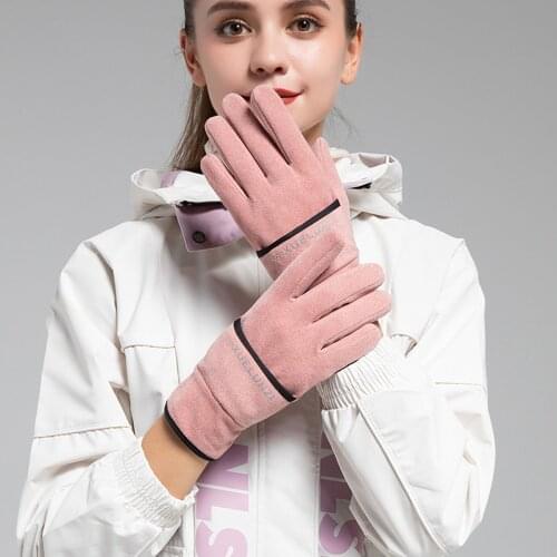 Unisex Ski Gloves Winter Warm Windproof Waterproof Anti-slip Fleece Thermal Touch Screen Bike Ski Running Gloves