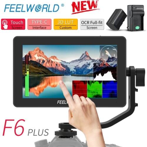 FEELWORLD F6 PLUS 4K Monitor 5.5 Inch on Camera DSLR 3D LUT Touch Screen IPS FHD 1920x1080 Video 4K HDMI Field Monitor Dslr