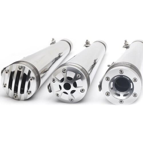 Motorcycle Retro Exhaust Muffler Pipe muffler Motorbike Slip-On Vintage Silencer For Harley Custom Bobber Cafe Racer