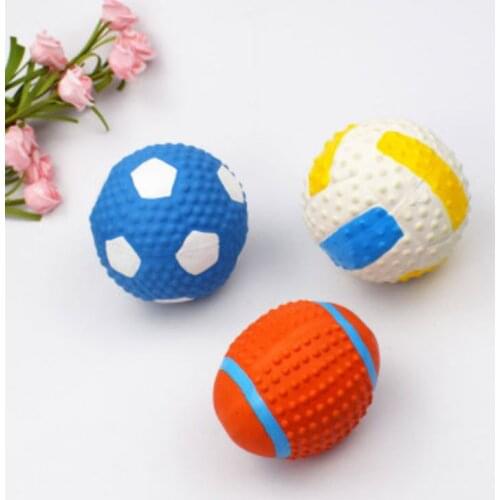 Pet Dog Squeaky Toys Exercise Ball Dog Toys Latex Bite-resistant Chew Toy For Dogs Pet Supplies