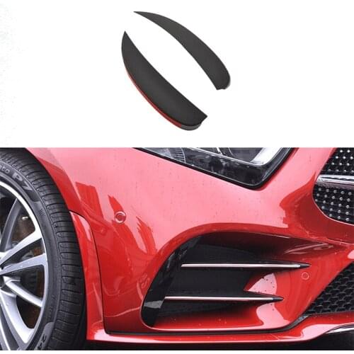 For Benz CLS CLS350 CLS400 CLS300 AMG43 2018-2020 Front Side Bumper Lip Splitter Spoiler Fog Lamp Trim