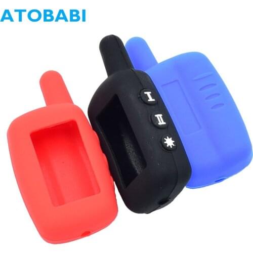 ATOBABI Silicone LCD Key Case For Starline А4 A6 A8 A9 V5 24V Two Way Car Alarm System Remote Control Fobs Protector Cover Skin