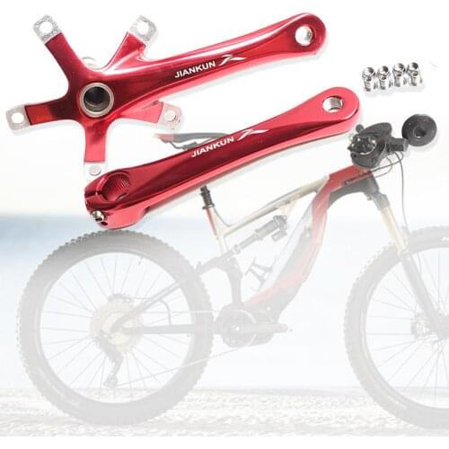 Folding Bike Integrated Hollow Crankset Bottom Bracket Crank Bicycle Accessories