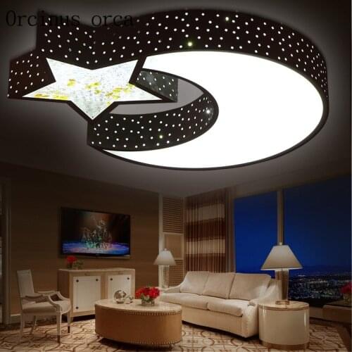 Children room bedroom lamp light LED baby room lights boys and girls warm romantic moon ceiling lamp