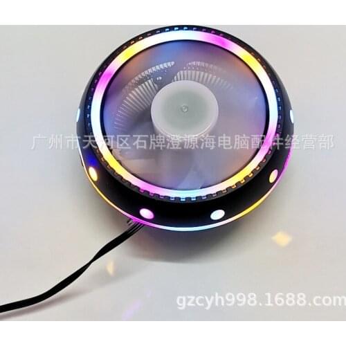 Q2 Luminous Colorful CPU Fan Multi-Platform Radiator 1155 56 51 CPU Radiator Mute Fan Heatink