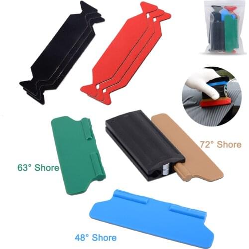 EHDIS Vinyl Film Magnetic Squeegee Kit with 6PCS Fabric Cloth Car Sticker Wrap Scraper Window Tinting Auto Styling Hand Tool Set