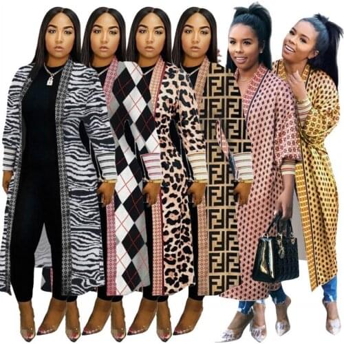 Autumn And Winter Long-Sleeved Cardigan Jacket 2021 New Fashion Boubou Africain Femme Loose Jacket Ankara Robes African Clothing