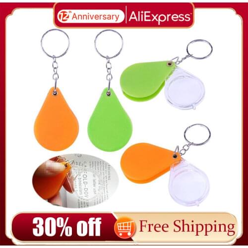 1PC Portable Mini Pocket Jewelry Magnifier Magnifying Glass Loupe Travel Camping Magnifier Supplies