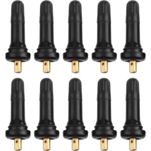 Hot Sale 10pcs Auto Tire Valve Caps Rubber Valve Stems TPMS Tire Pressure Sensor Service Kit for Buick for Buick Car Accessories