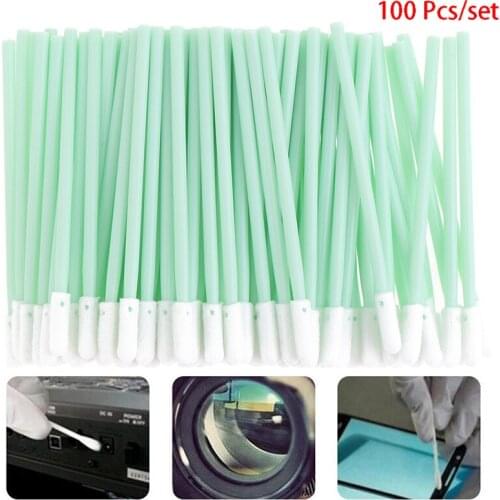 100X Sponge Cleaning Stick Antistatic Form Swabs Printhead Printer Cleaning Tool