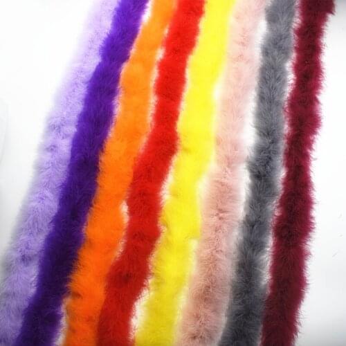 2Meters 25 Grams Black Feathers Turkey Marabou Feather Boa Shawl Scarf Feathers for ClothesTrim Dyed Feathers for Crafts Plumas