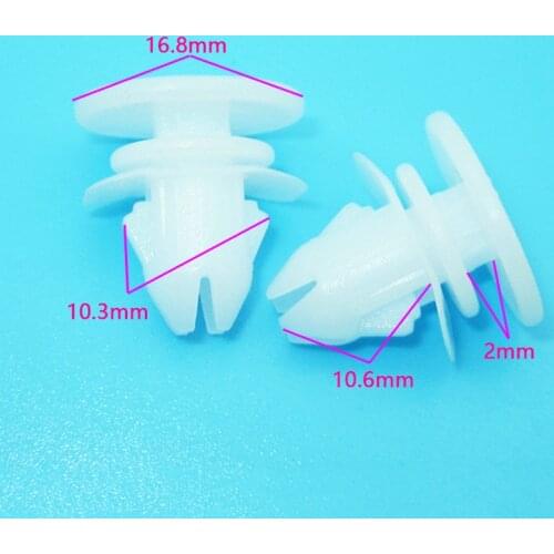 20Pcs Car Door Trim Strip Wiping Skirts Snap Hooks Fasteners Clips Plastic Rivets for Volvo S80L S60 S40 XC90
