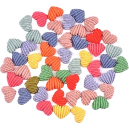 19mm 30pcs Mixed color Flat Back Planar heart Resin beads Scrapbook Craft DIY phone decor Headwear accessories No Hole cp3147-6
